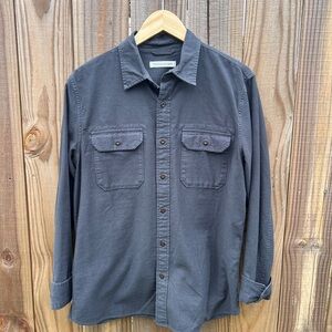 Outerknown Men's Charcoal Button Down Shirt Size Medium